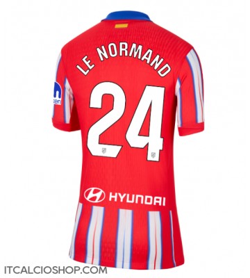 Atletico Madrid Robin Le Normand #24 Prima Maglia Femmina 2024-25 Manica Corta